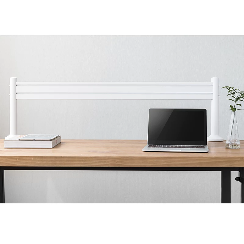 LogiLink Slatwall montážna tyč na stôl, sada 2 – 450 mm výška, 35 mm priemer, čierna, bez nástrojov
