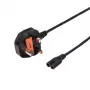 LogiLink napájací kábel BS 1363 (UK) na IEC C7, čierny, 1,8 m