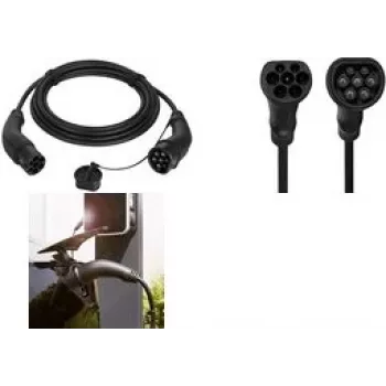 HARTING EVC0106 EV nabíjací kábel Type 2 3-fázový 20 A 11 kW 7,5 m čierny