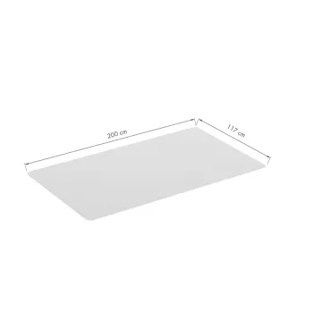 LOGILINK podložka pod stoličku na tvrdé podlahy, 117 x 200 cm, ultramäkké PVC, transparentná, protišmyková, bez ftalátov, vhodná na podlahové kúrenie