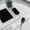 LogiLink LPS280U zásuvková lišta, 5 AC zásuviek, 2 USB porty (USB-A & USB-C), 17W, biela