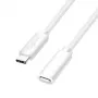 LogiLink USB 2.0 Type-C predlžovací kábel, C/M na C/F, 480 Mbps, 60W, biely, 3 m