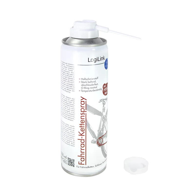 LogiLink RP0024 sprej na údržbu reťaze pre bicykle s PTFE a MoS2, 300 ml