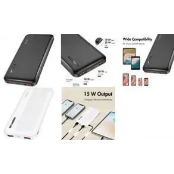 LogiLink PA0372W powerbanka 10000 mAh biela - 20W PD & QC 3.0, dual USB-A & USB-C