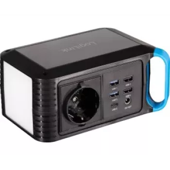 LogiLink powerstation 80W, 256Wh LiFePO4 s 60W USB-C PD, čistá sínusová vlna AC