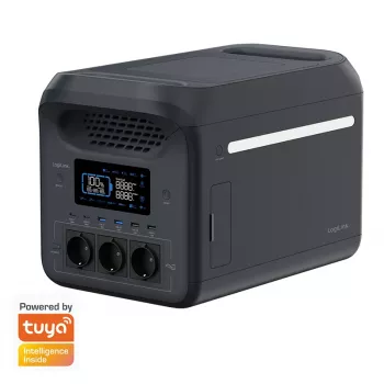 LogiLink PPS1800 prenosná napájacia stanica, 1800 W, LiFePO4, kompatibilná s Tuya