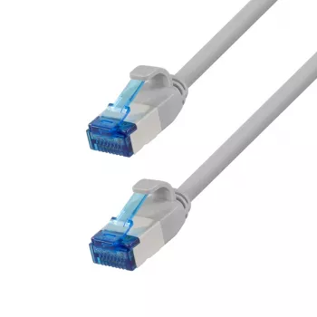 LogiLink Cat.6A Slim S/FTP LSZH patch kábel, sivý, 3 m, SlimLine