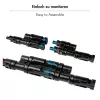 LogiLink solárny Y konektor set, 2 kusy, MC4-kompatibilný, konektor samec & samica, PVC, čierny