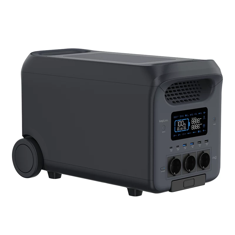 LOGILINK prenosná powerstation PPS3000, 3000W LiFePO4, 2560Wh, Tuya Smart, UPS