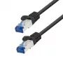 LogiLink EconLine Cat.6A S/FTP LSZH patch kábel, 7,5 m, čierny, CCA
