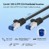 LogiLink EconLine Cat.6A S/FTP LSZH patch kábel, 7,5 m, čierny, CCA
