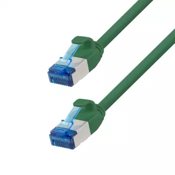 LogiLink SlimLine Cat.6A S/FTP LSZH patch kábel, zelený, 10 m