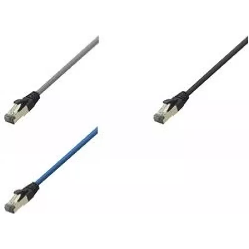 LogiLink Cat 8.1 S/FTP patch kábel, konektor RJ-45 samec na konektor RJ-45 samec, 3 m, 40 Gbps, 2000 MHz, bezhalogénový, svetlosivý RAL 7035