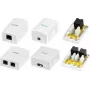 LogiLink Cat.6A nástenná zásuvka s 1 RJ45 portom, biela (RAL 9003)