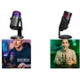 LogiLink HS0058 USB kondenzátorový mikrofón s RGB svetlom, 192kHz, čierny