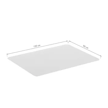 LogiLink podložka na podlahu 120 x 90 cm extra mäkká transparentná pre tvrdé podlahy