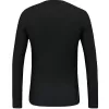 Salewa Cristallo Warm Amr L/S tričko pánske Alpine Merino spodná vrstva - Black Out