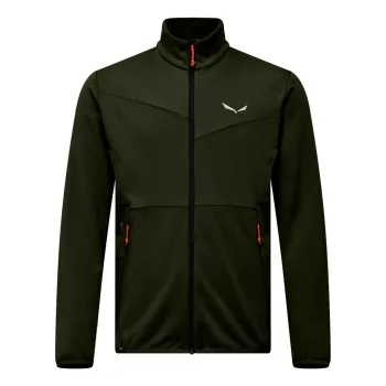 Salewa Puez Cammino PL fleecová bunda bez kapucne pánska Dark Olive