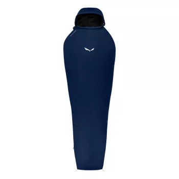 Salewa Micro II 800 syntetický spací vak 185 cm ľavý zips Blue Depth