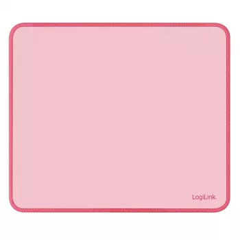 LogiLink podložka pod myš 220 x 250 mm ružová - textilný povrch, protišmyková gumená základňa