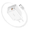 LogiLink USB-A/C nabíjačka 65 W GaN 3-portová biela s USB-C káblom