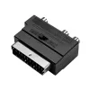 LogiLink SCART na RCA/S-Video adaptér s prepínačom, čierny