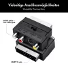 LogiLink SCART na RCA/S-Video adaptér s prepínačom, čierny