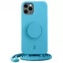 Just Elegance JE PopGrip puzdro pre iPhone 11 Pro 5,8 palcov modrá/aqua