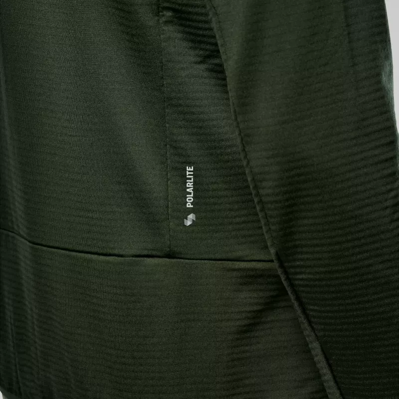 Salewa Puez Altavia PL HD pánska kapucňová fleece bunda - tmavoolivová, veľkosť M
