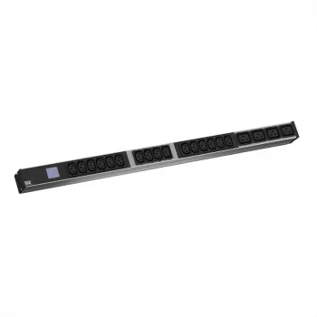 Bachmann BN0500 Local Metered 1U 19 palcový hliníkový PDU, 6x C13 + 2x C19, CEE 16A, prepäťová ochrana, 3m