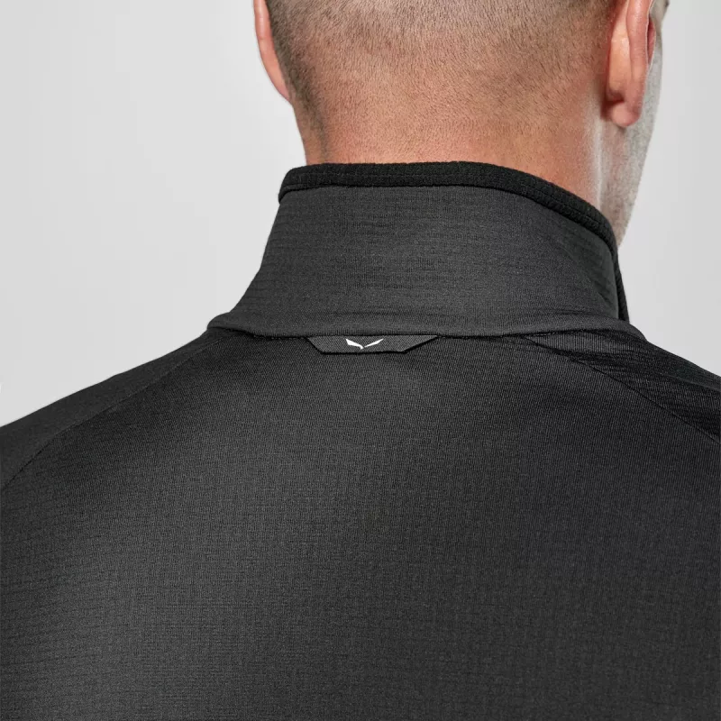 Salewa Puez Cammino Polarlite Half-Zip flis pánske Black Out L