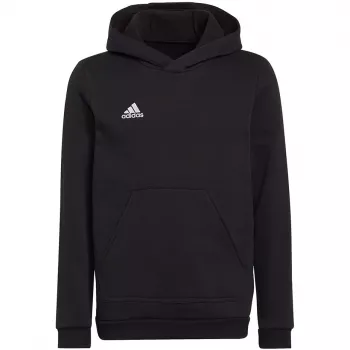 adidas Entrada 22 mikina s kapucňou pre deti čierna 128cm