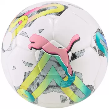 Puma Orbita 5 HYB futbalová lopta biela-zelená-ružová 083783 01 veľkosť 4