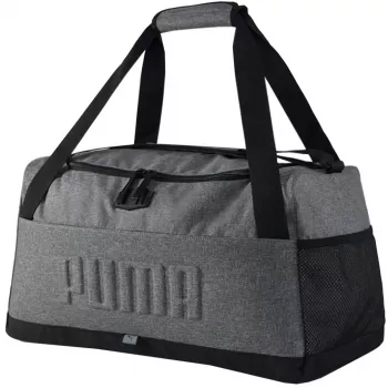 PUMA S Sports S taška 35L sivá cestovná taška s vetranou priehradkou na obuv