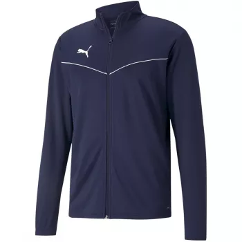 PUMA teamRISE tréningová polybunda Navy Blue 657392 06 S pánska futbalová bunda na zips