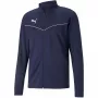 PUMA teamRISE tréningová polybunda Navy Blue 657392 06 S pánska futbalová bunda na zips