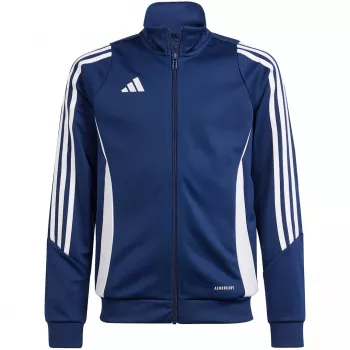 adidas Tiro 24 tréningová mikina pre deti, tmavomodrá, veľkosť 140 cm