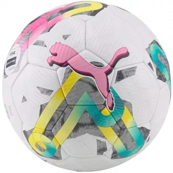 PUMA Orbita 2TB FIFA Quality Pro futbalová lopta bielo-zeleno-ružová 83775 01