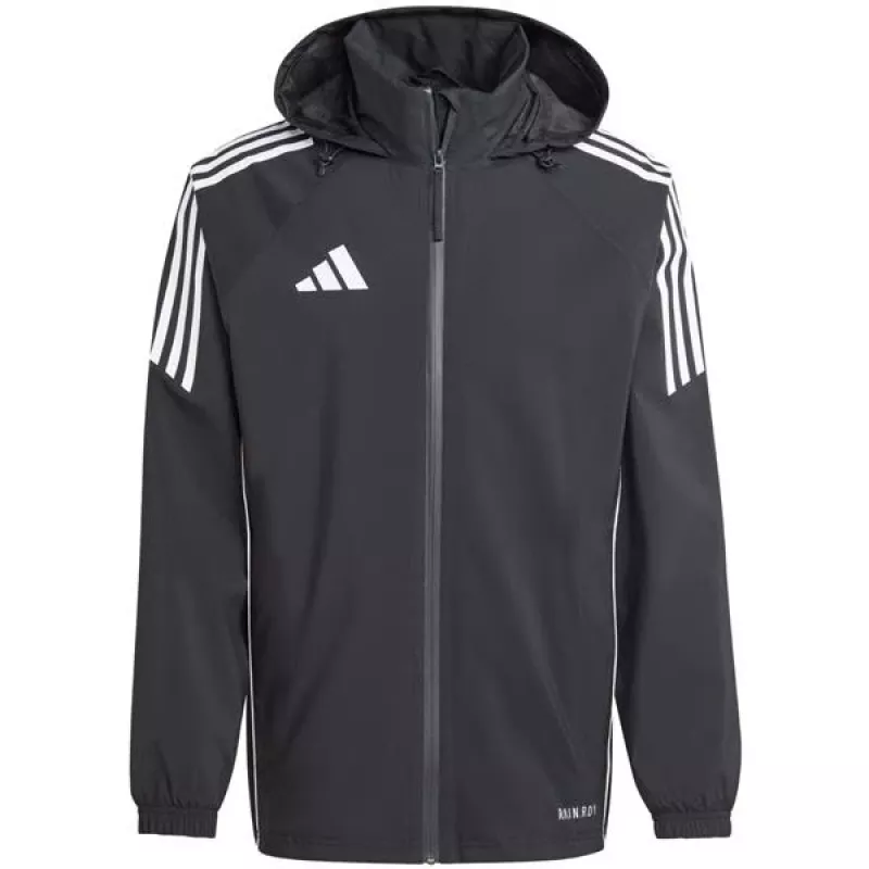 adidas Tiro 24 nepremokavá bunda pánska čierna/biela IJ7390 veľkosť S
