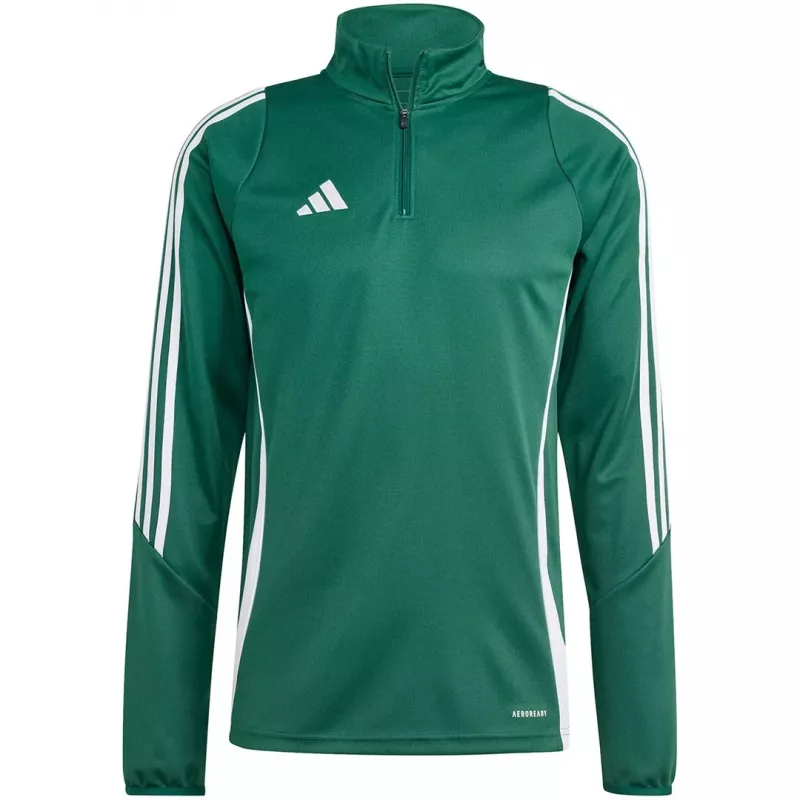 adidas Tiro 24 tréningový top pánska mikina zeleno-biela IS1040 2XL