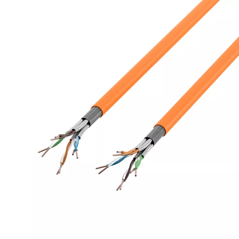 EFB Elektronik INFRALAN hromadný inštalačný kábel 1m SFTP Cat.7 LSZH oranžový