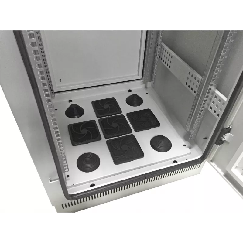 EFB ELEKTRONIK 19 inch sieťový rozvádzač 42U 800x800, IP55, s predmontovaným podstavcom, RAL7035