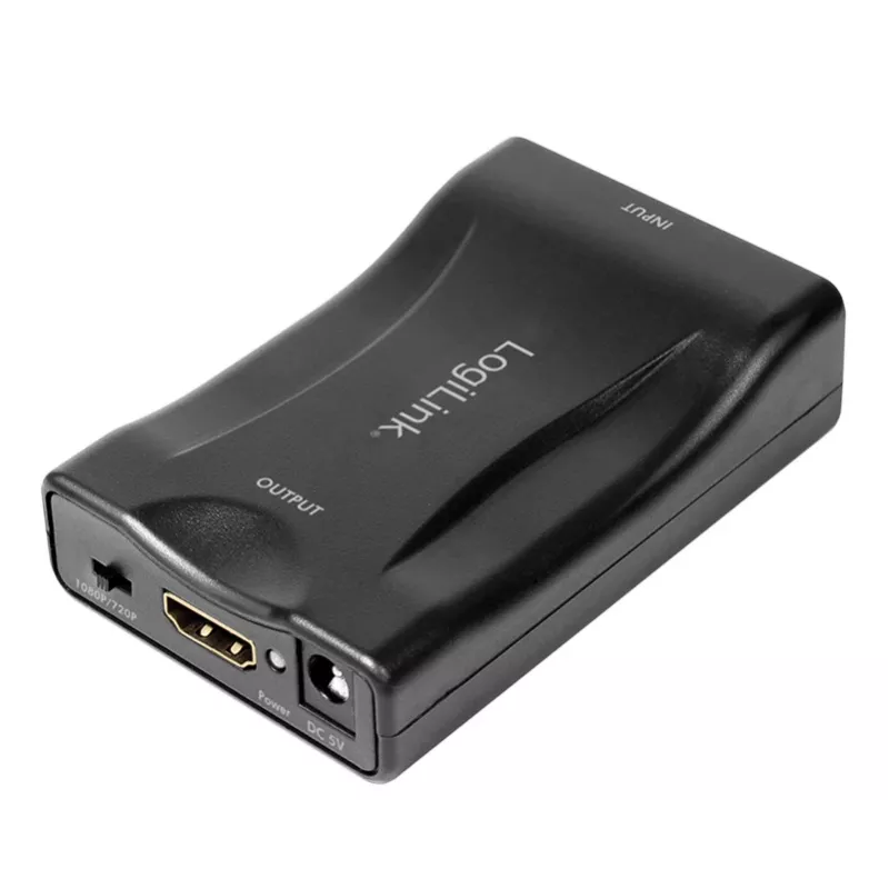 LogiLink CV0160 SCART-na-HDMI konvertor adaptér, 1080p, čierny