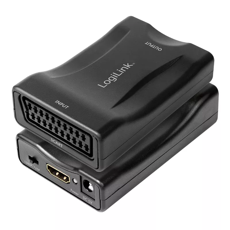 LogiLink CV0160 SCART-na-HDMI konvertor adaptér, 1080p, čierny