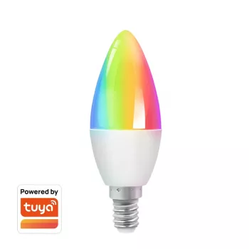 LogiLink WiFi Smart sviečková žiarovka E14, kompatibilná s Tuya
