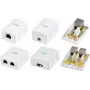 LogiLink NP0097 Cat.6A nástenná zásuvka, 2x RJ45, tienená, biela