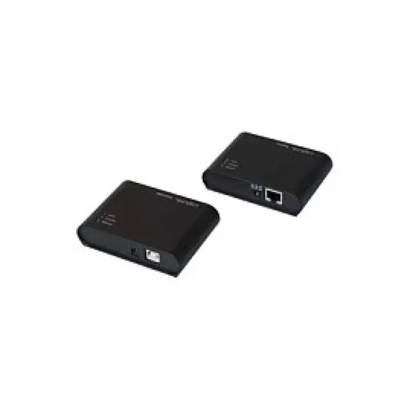 LogiLink USB 2.0 Cat.5 extender s 4-portovým hubom, 50 m, čierny