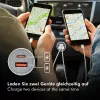 LogiLink USB nabíjačka do auta, 2 porty, 20W rýchle nabíjanie, strieborná