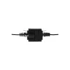 LOGILINK NP0098 RJ45 spojka s montážnou prírubou, 2x RJ45 konektor samica, Cat.5e UTP, čierna