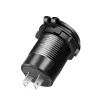 LogiLink PA0330 Zabudovateľná USB autonabíjačka, USB-A + USB-C, 60 W, Power Delivery, čierna